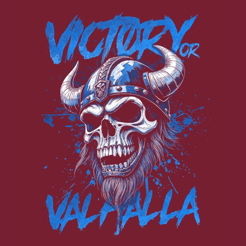 Nordischer Wikingersieg oder Walhalla