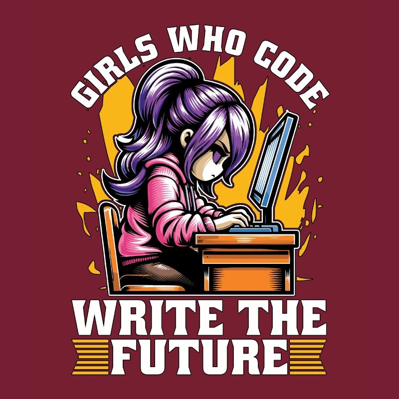 Coder Girls Who Code Write The Future Developer