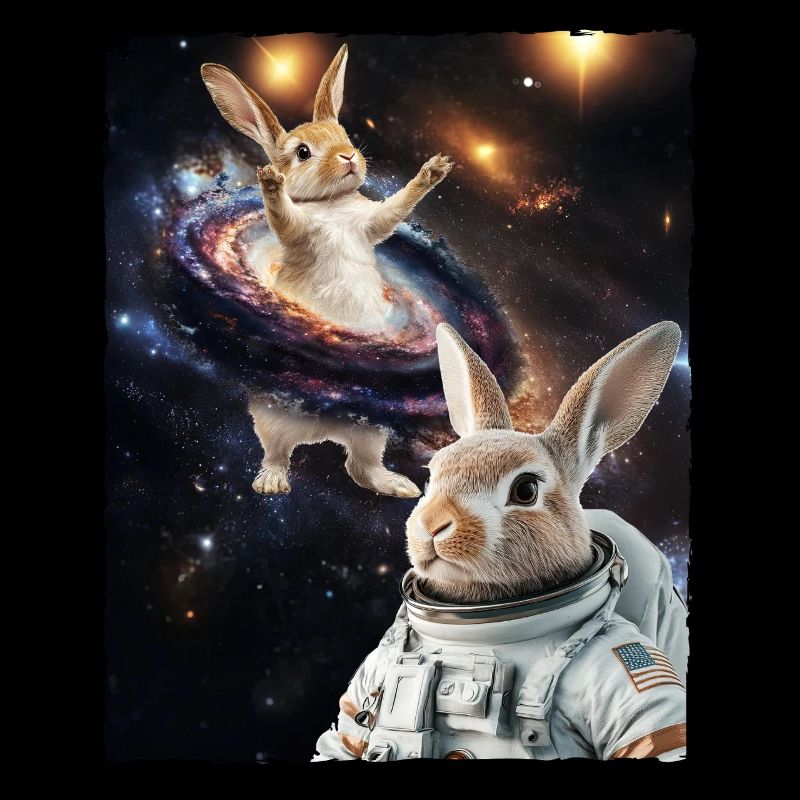 Cute Easter Bunny Astronaut Space Meme Galaxy Astr