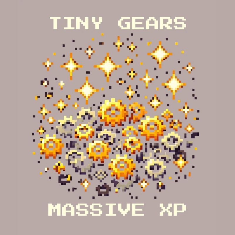 Tiny Gears XP Conduire Mécanique de précision Nerd Pixel