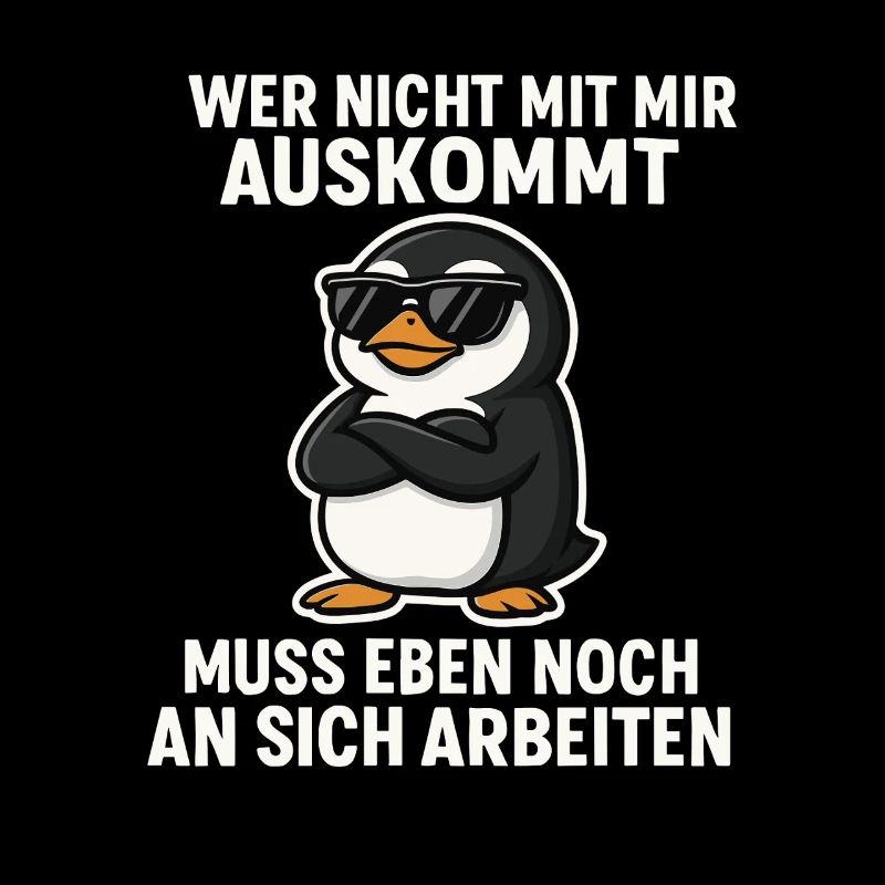 Cooler Pinguin-Spruch