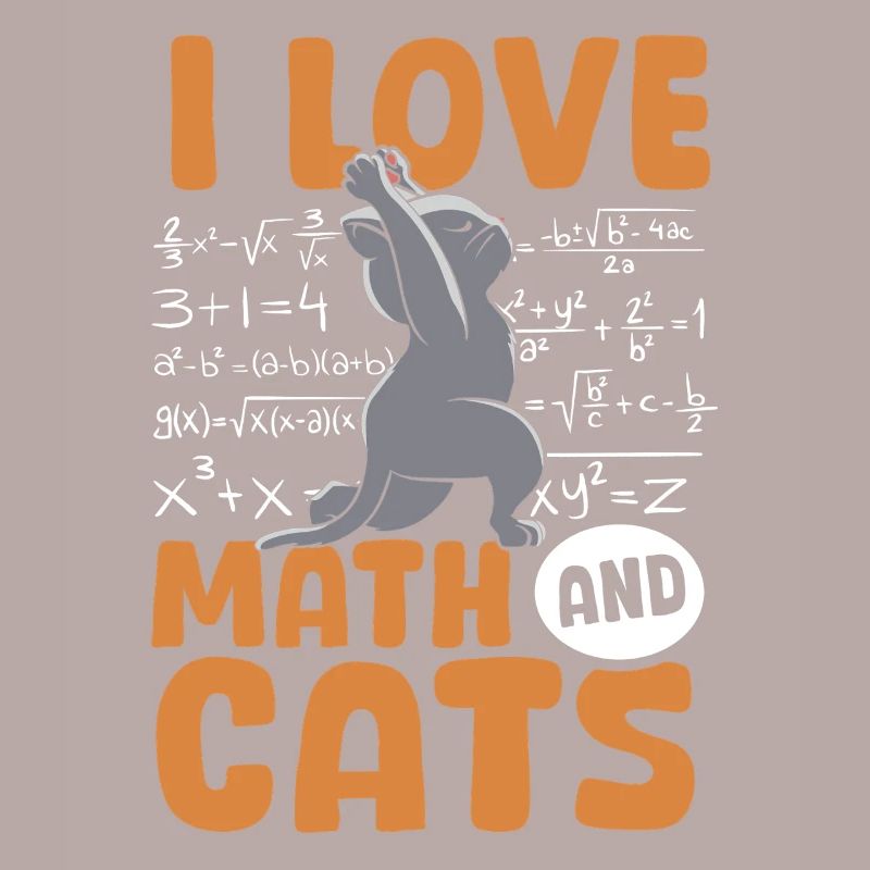 Math Cats Cat Lover Teacher Students