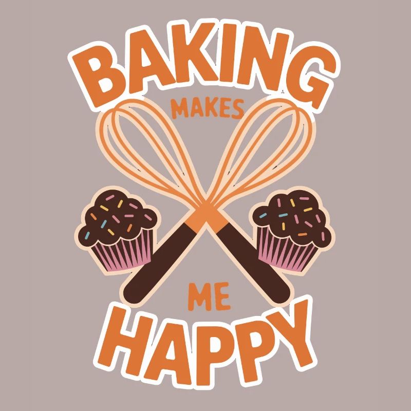 Baking makes me happy cake