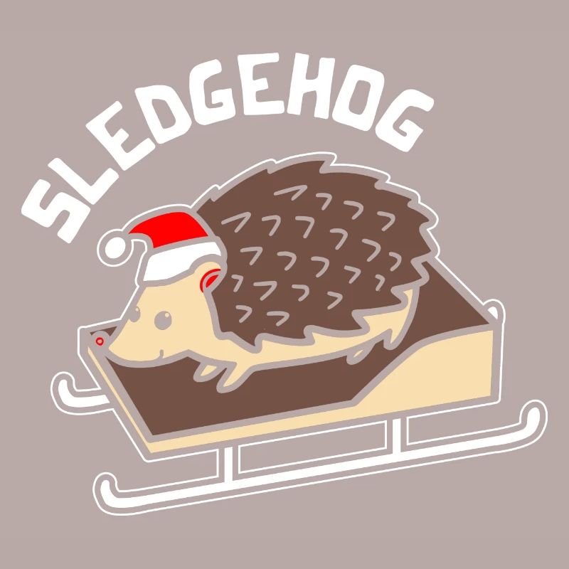 Sledgehog Hedgehog Noël Noël hérisson calembour