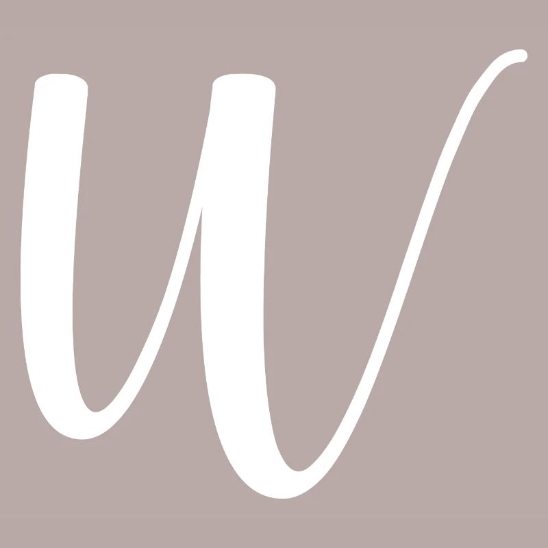 Calligraphie, initiale W