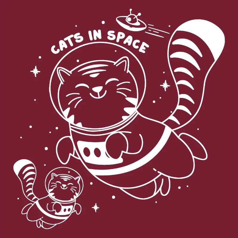Chats dans l’espace - Chat Astronaute Mignon Funny Print