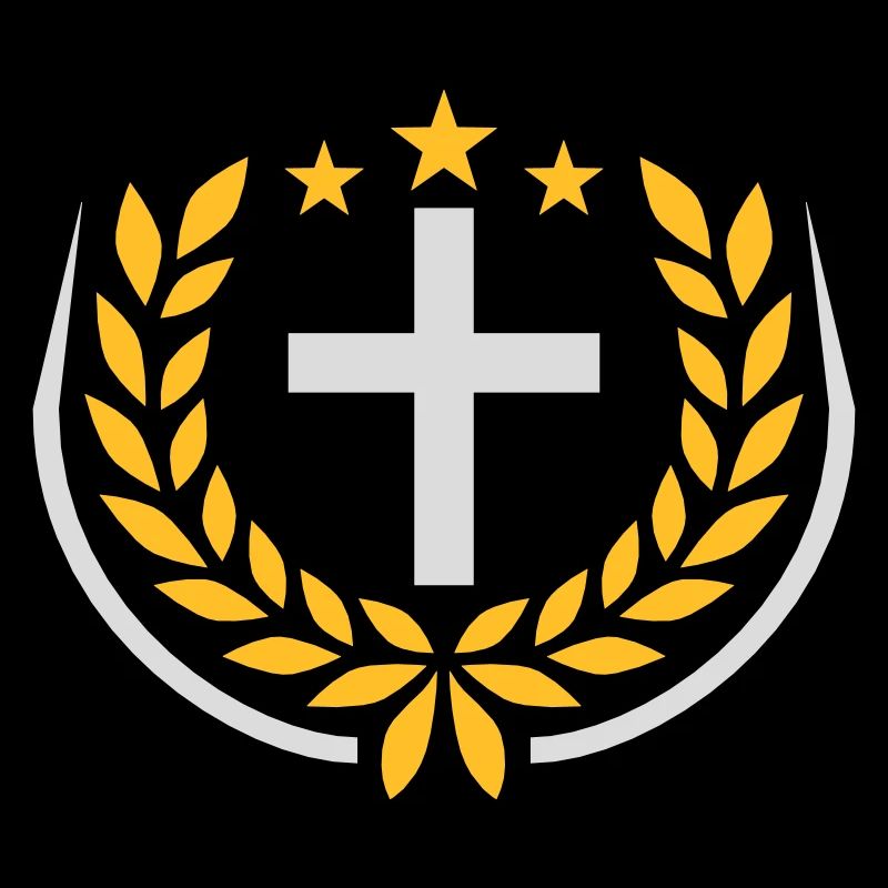 Jesus Christus Lorbeerkranz Logo