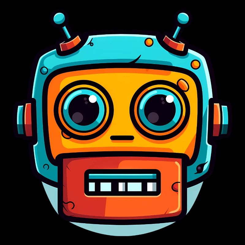 Cute Halloween Robot