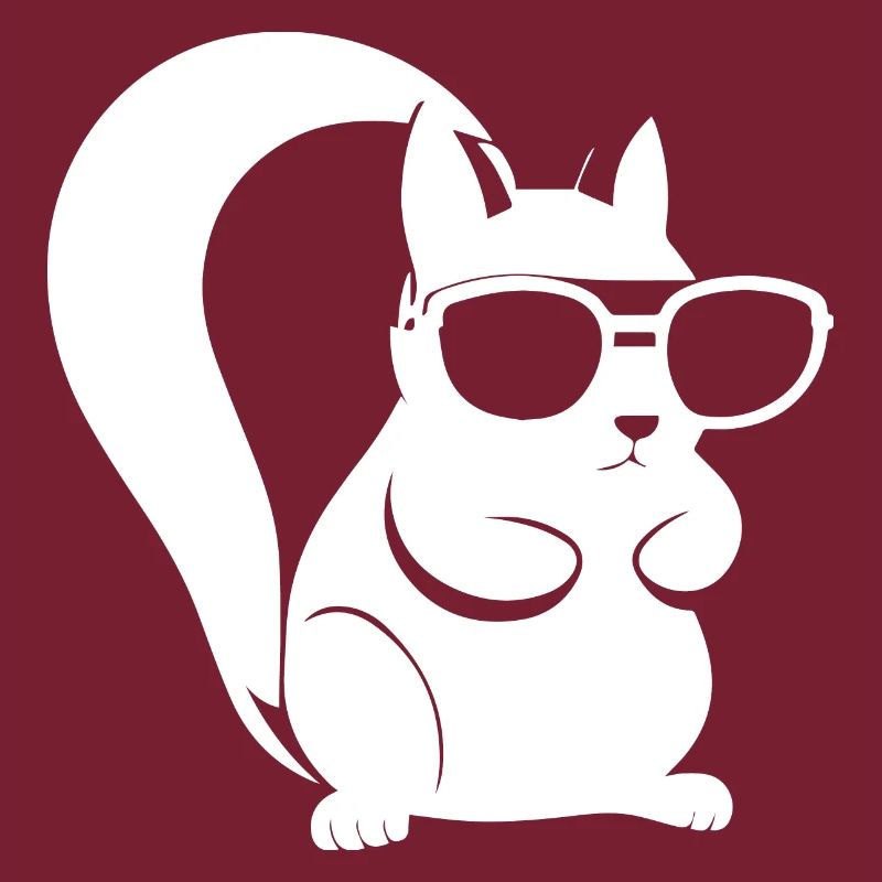Lustiges Eichhörnchen mit Sonnenbrille Eichhörnchen
