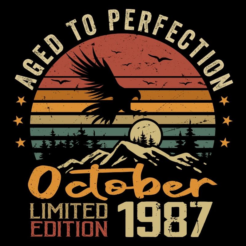 Vintage October 1987 - Retro October 1987 Gift