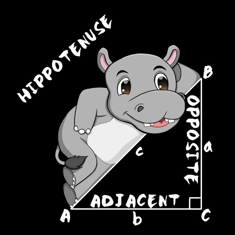 Hippotenuse Cool Fun Shirt Pythagoras Math Lovers