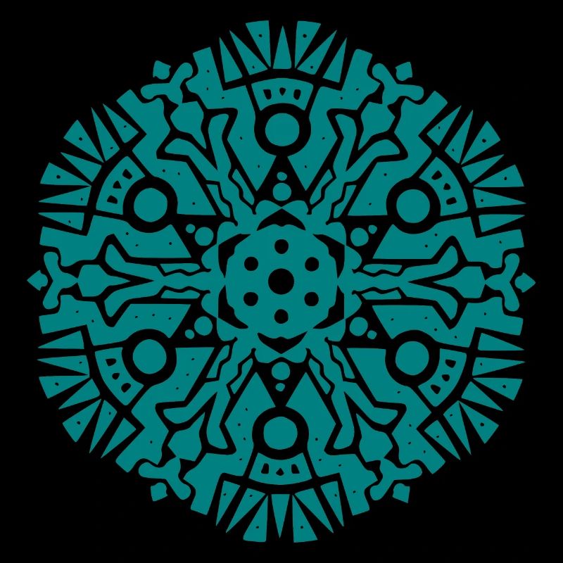 Modèle Mandala Maya