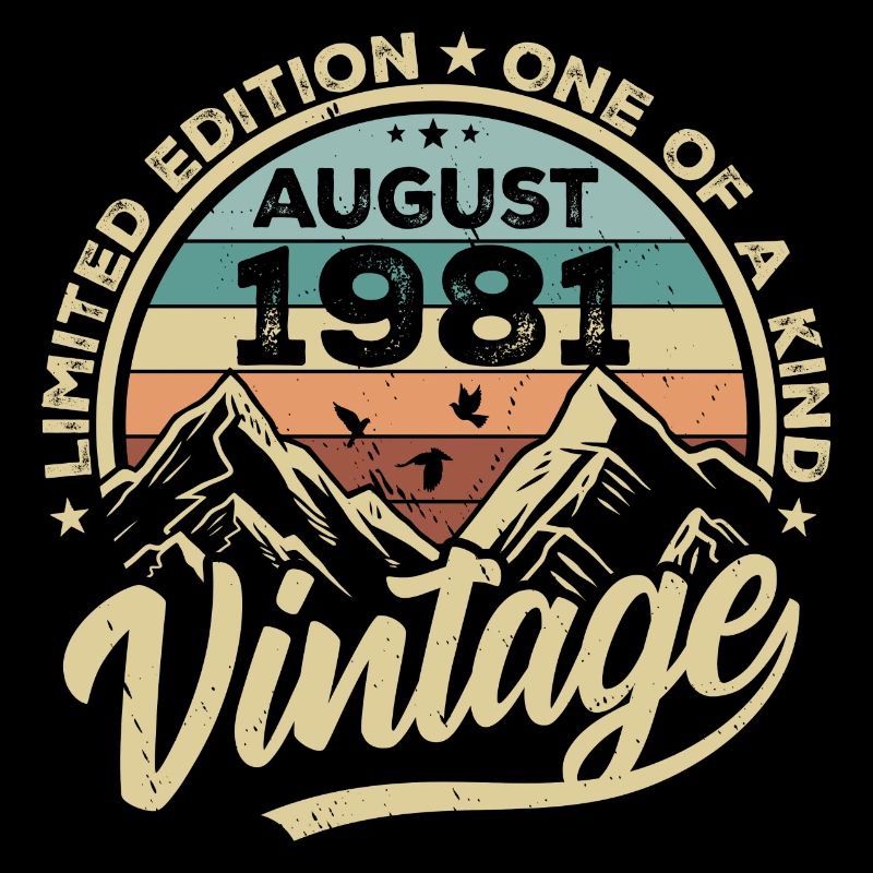 Geburtstag August 1981 Geburtstagsgeschenk August