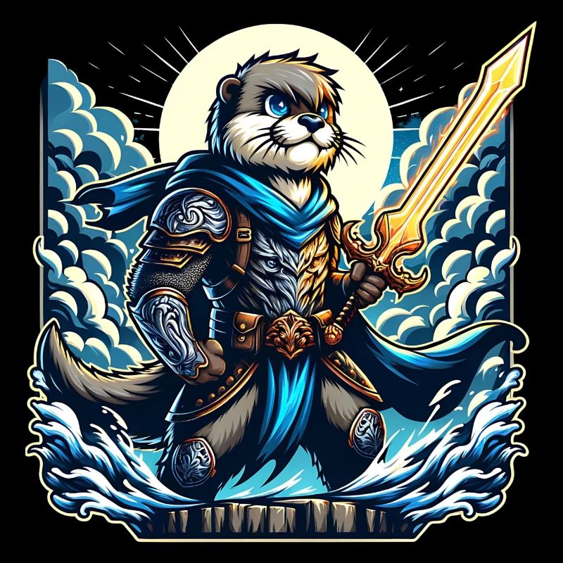 MutiOtter Guerrier avec épée magique