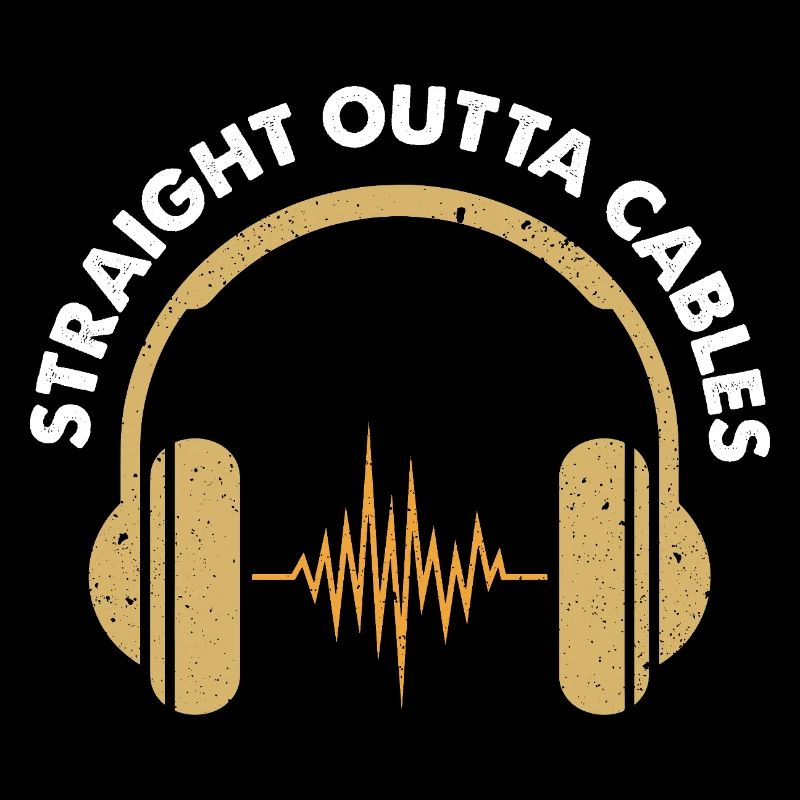 Conception de casque Straight Outta Cables