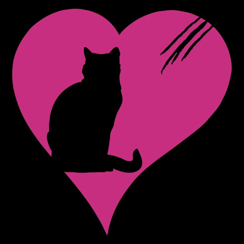 Katze mit Herz