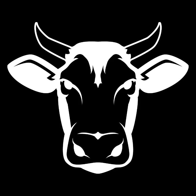 Silhouette de vache