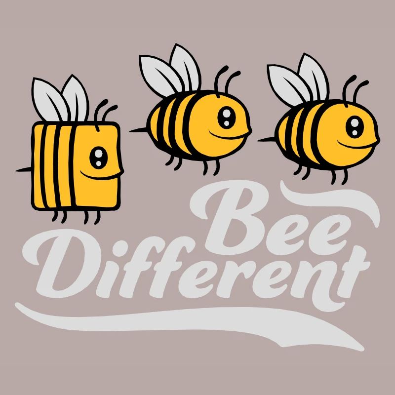 bee different Spruch Zitat