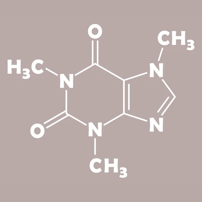 Caffeine Molecule Structural Formula Coffee Chemistry