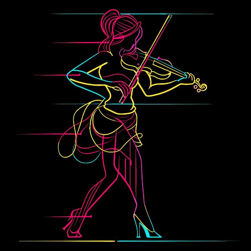 Fille violon