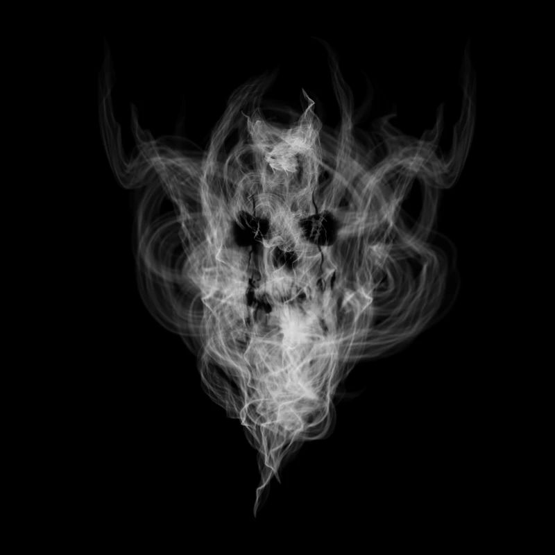 Devil's skull/skull made of smoke