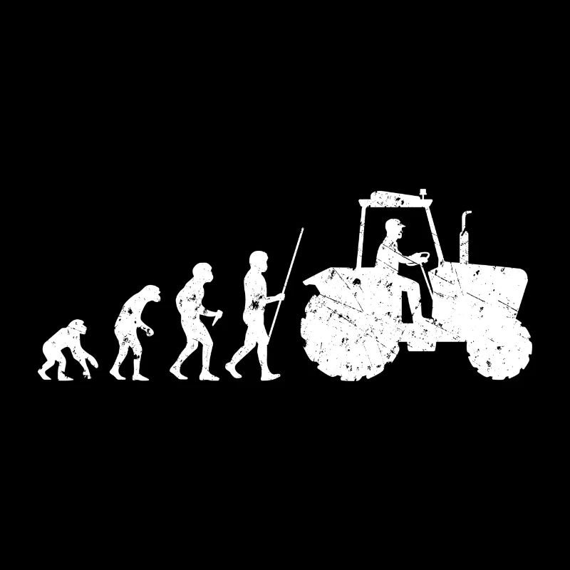 Traktor Evolution Bauer Landwirt Farmer Geschenk