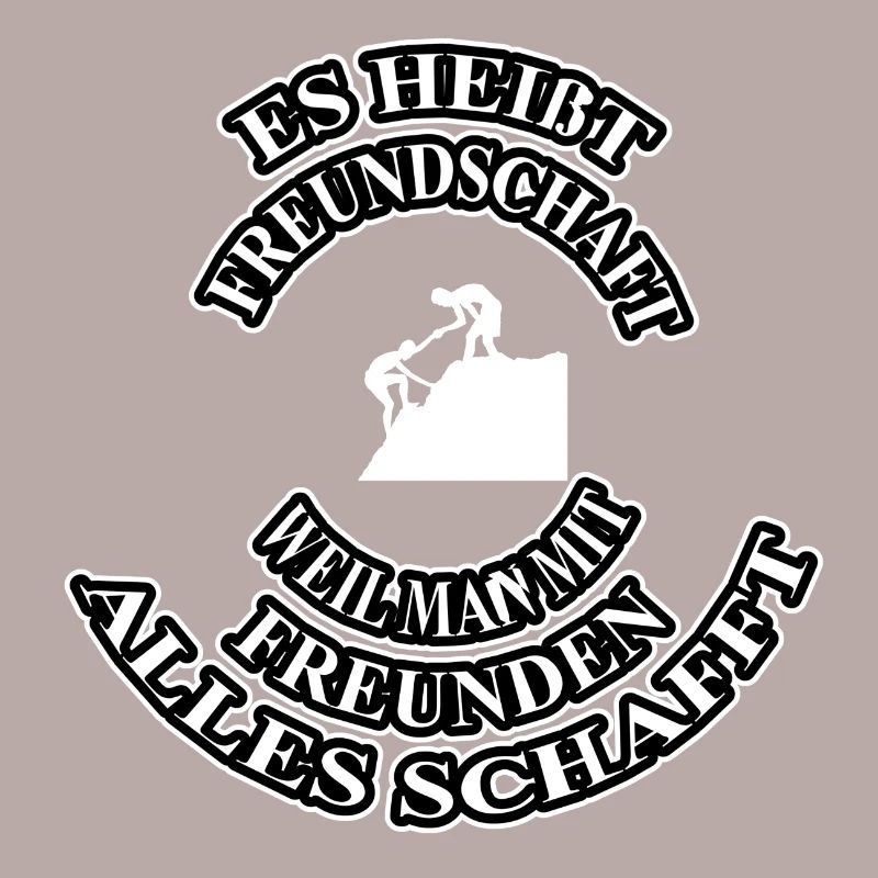 Es heißt Freundschaft Spruch Geschenk Idee cool