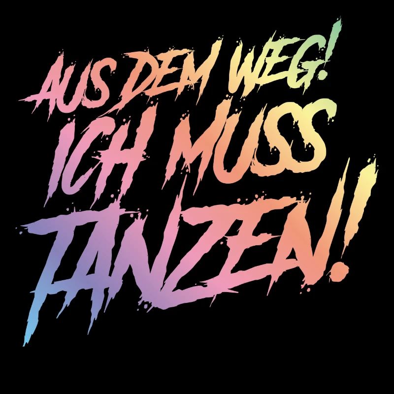 tanzen spruch bunt