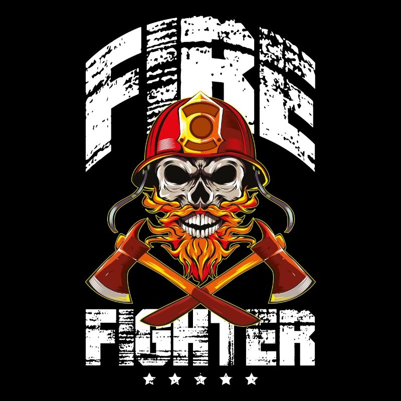 Pompier pompiers squelette cool