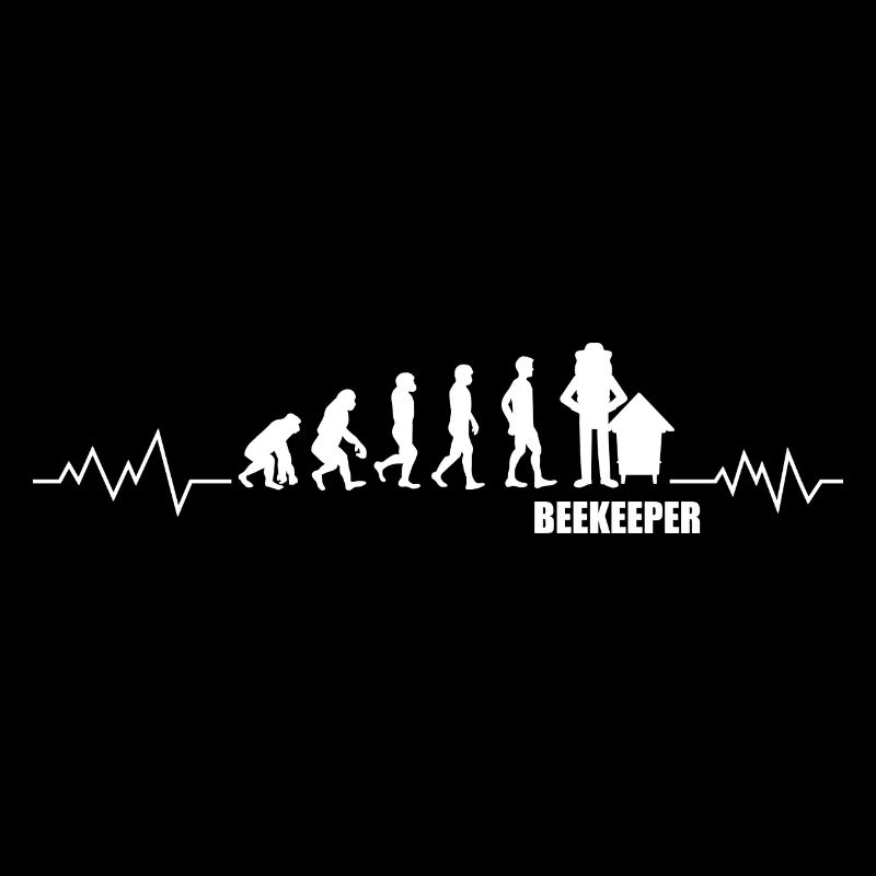Evolution Imker Beekeeper Cool Toll Herzschlag EKG