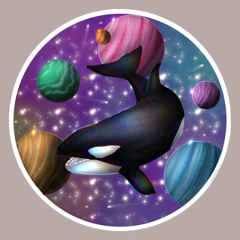 orque dans l’espace