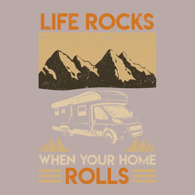 Camper Camper sort cadeau de camping retro