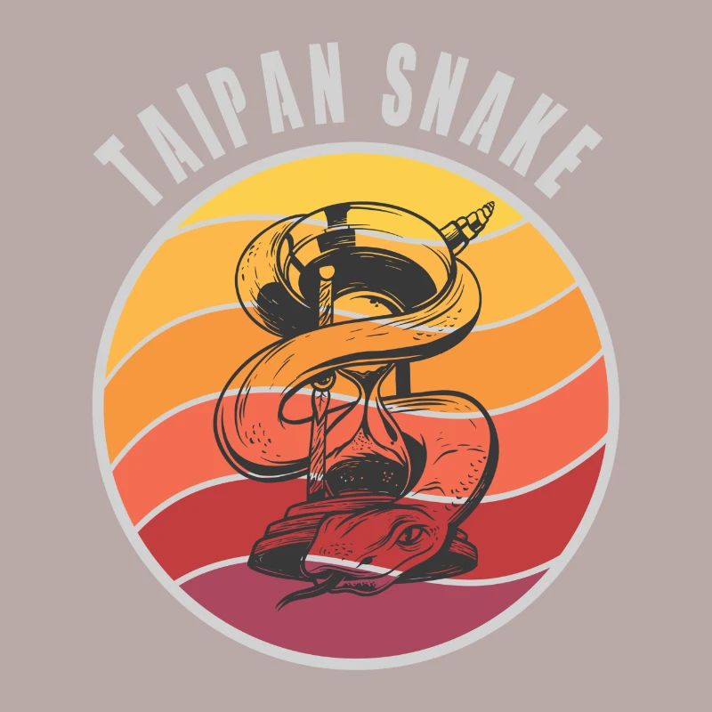 Conception de serpents Taipan / Idée cadeau