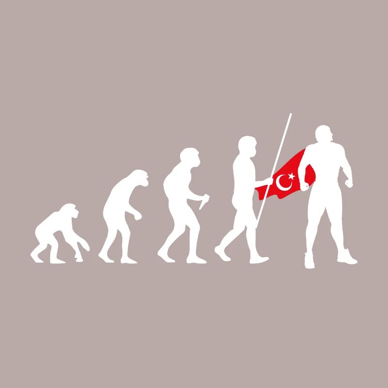Turc Evolution Super-héros Drapeau turc Cape