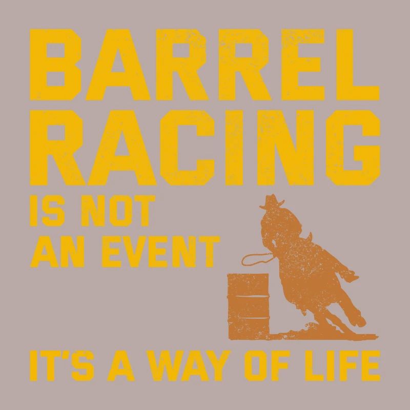 Barrel Racer Racing Équitation Course Rodeo