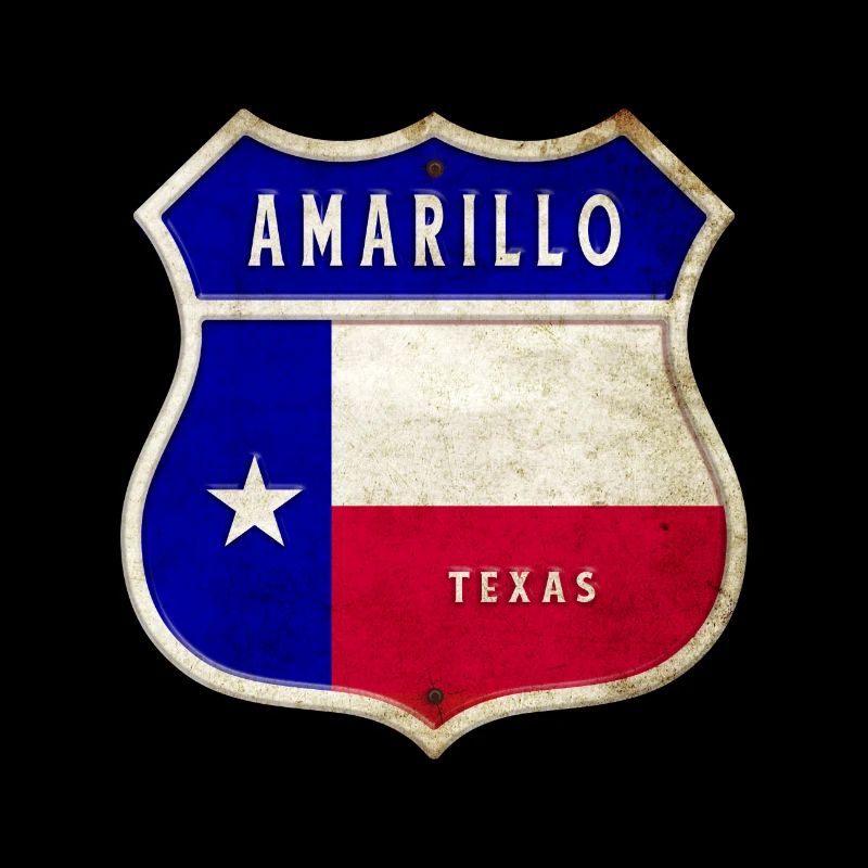 Amarillo Texas crest flags design