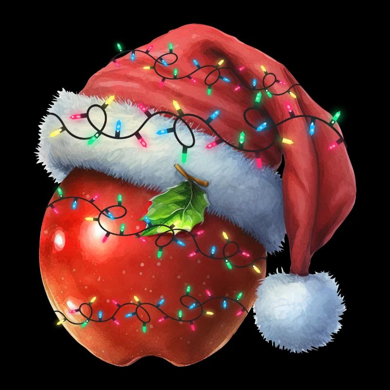 Christmas red apple