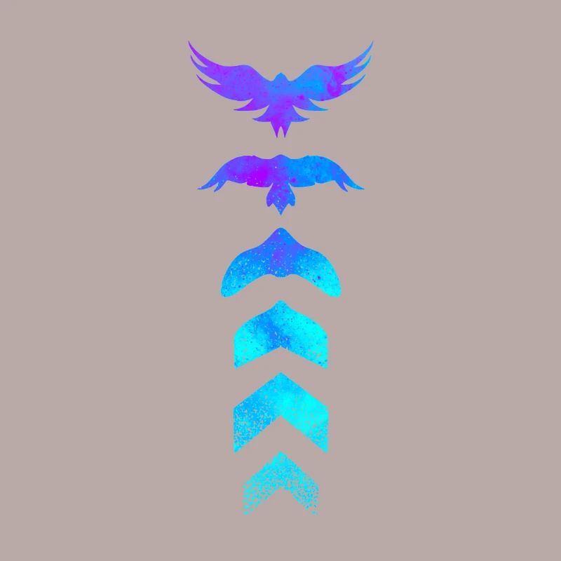Evolution oiseau silhouette