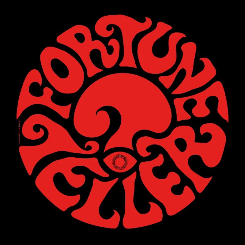 FORTUNE TELLER - rouge - diseuse de bonne aventure psychédélique