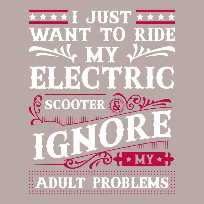 Rollerfahrer Elektrisch E-Roller Ladestation