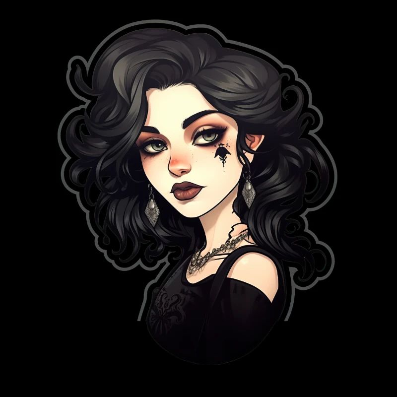 Goth Girl Gothic Mystical Horror Mysterious