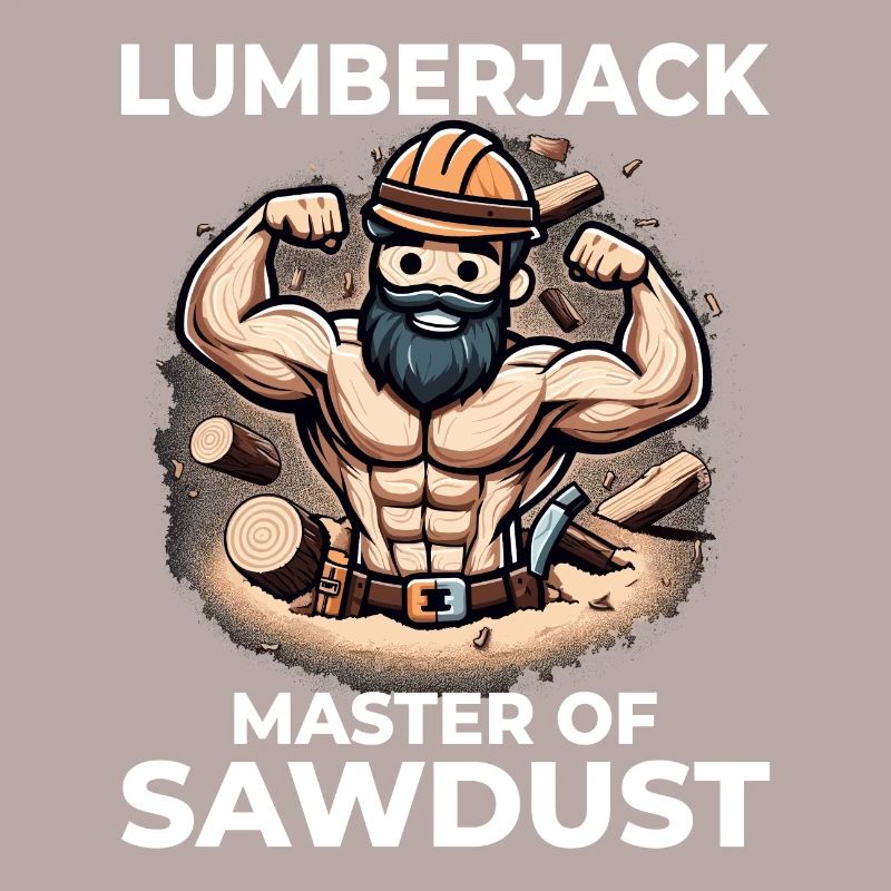 Bûcheron Menuisier Bûcheron Charpentier Sciure de bois