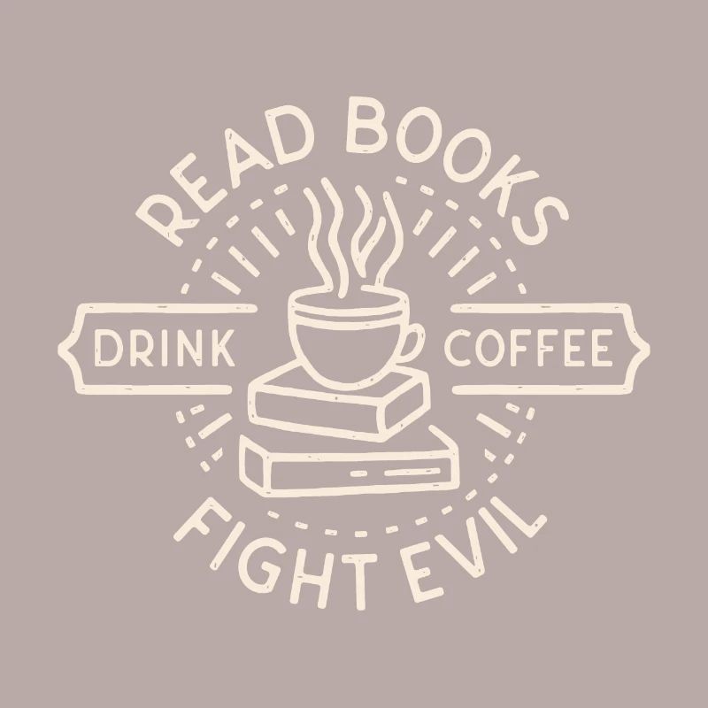 Bücher lesen, Kaffee trinken, das Böse bekämpfen