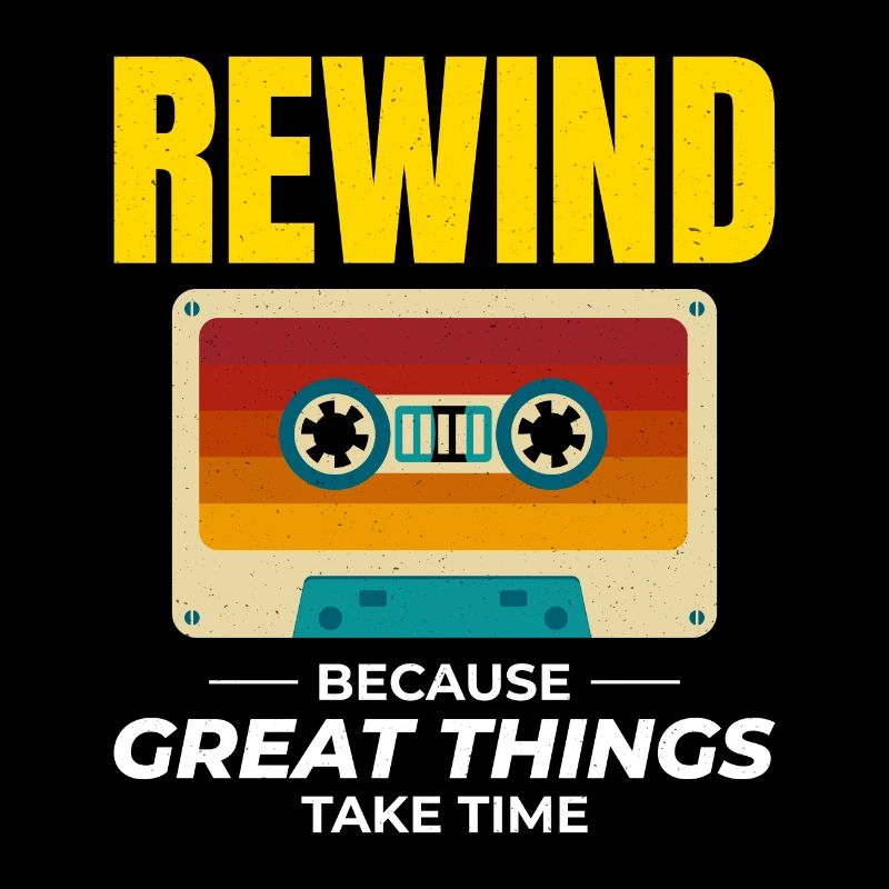 Cassette Tape Rewinding 80s Nostalgia Retro 1980s