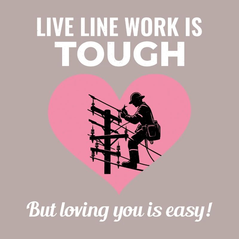 Lineman Valentinstag Live Line Work Liebe Romantik