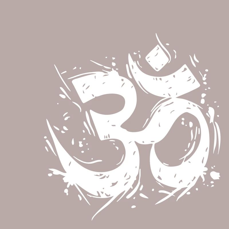 Om-Symbol im dynamischen Grunge-Design