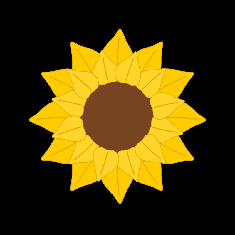 Sunflower Petal Pattern Illustration