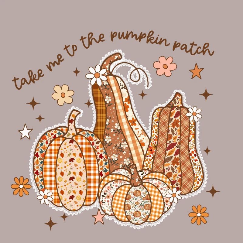 Patchwork Kürbis Patch