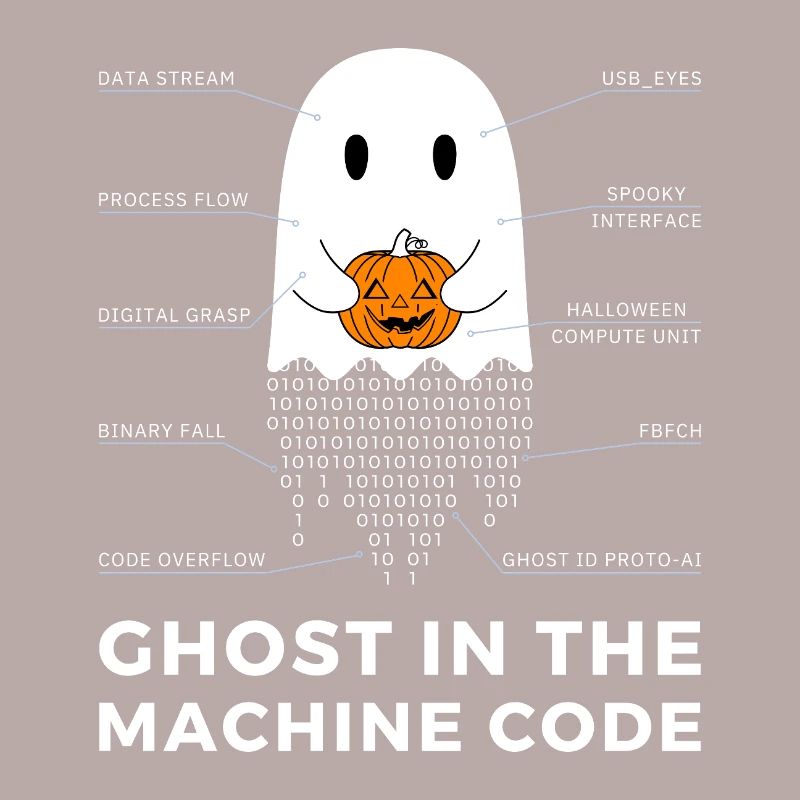 Funny Coder, Programmer Halloween T-Shirt