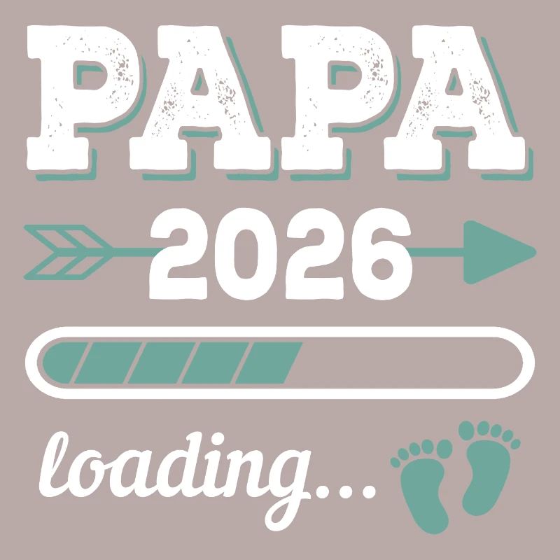 Papa 2026 Loading Werdender Vater Geschenkidee